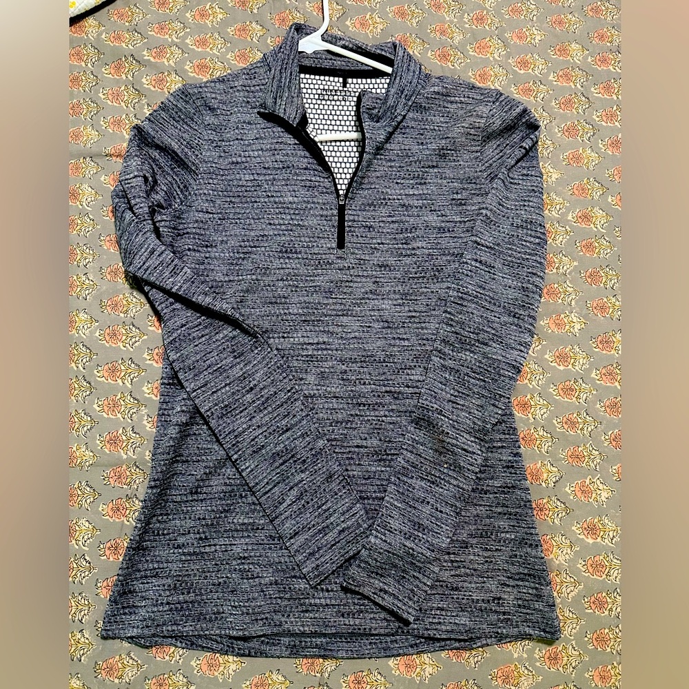Women’s Nike Dri Fit Golf Grey Long Sleeve Quarter Zip Size Medium